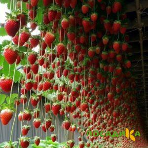 Клубника ампельная Анастасия купить по цене от 370р. в интернет-магазине «Посадика» с доставкой почтой в в Боровичие и по всей России – [изображение №1].
